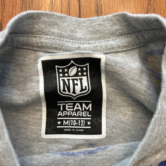NFL‎ Team Apparel Los Angeles LA Rams Youth Tee Shirt Size Medium 10-12 (2) - Picture 6 of 8